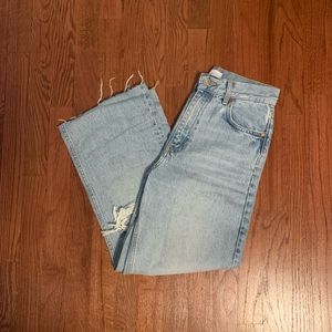zara wide leg jeans